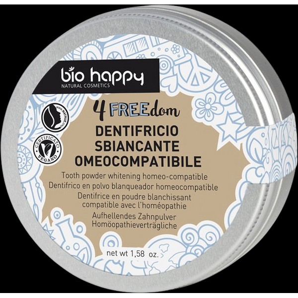Bio Happy 4FREEdom Whitening Tooth Powder, 45 g