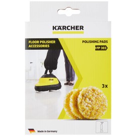 Kärcher Set of 3 Polishing Pads For FP303 / FP306 - Stone/ Linoleum/ PVC Flooring