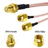 TUOLNK SMA Female to Dual Male Coaxial Cable SMA Splitter