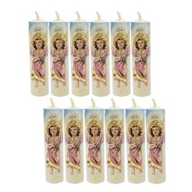 Luz María-Paquete de 12 mini cirios de "Divino niño"(Recuerdo, Decorativos, Pascuas)