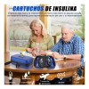 Zanoreth Hielera Portátil Insulina con Termómetro y 3 Bolsas de