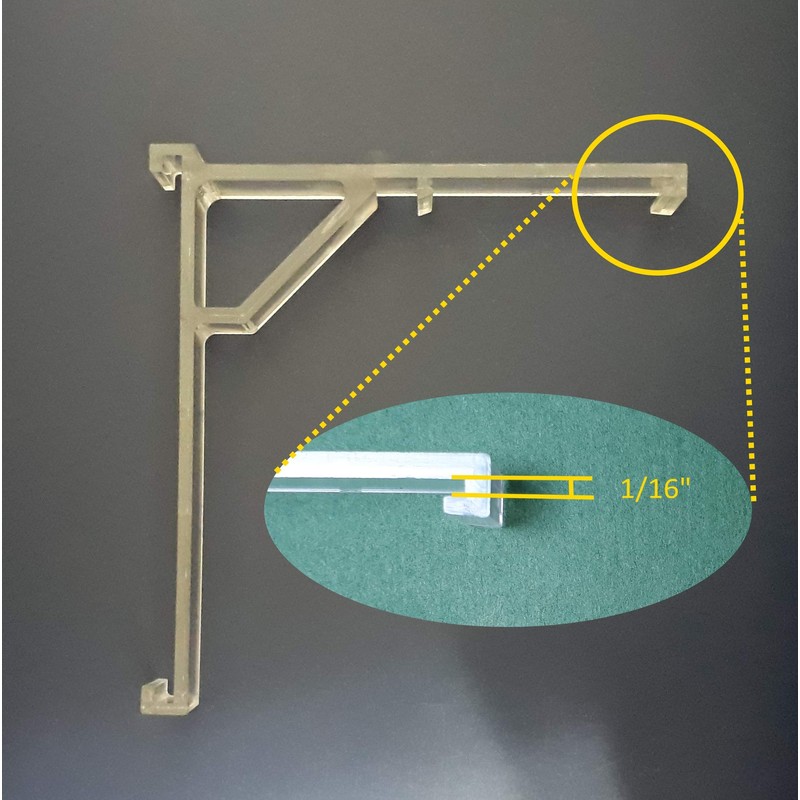 Asia Buy Vertical Blind Clear Valance Clip Bracket (5)