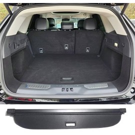 Okutech Retractable Cargo Cover Compatible with Lincoln Nautilus 2024 2025 Rear Privacy Screen Car Storage Trunk Luggage Tonneau Security Shade Protector Anti Theft Shield (Carbon Fiber Style)