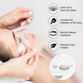 Lash Primer for Eyelash Extensions 15ML Eyelash Primer Increase Lash Adhesive Bonding Better Retention Professional Clear Lash Extension Primer Semi-Permanent Eyelash Extension Supplies