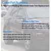 11-19 Explorer Windshield Outer Trim Pillar Front Molding Right+Left Replacement