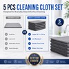 5 PCS Magic Cleaning Cloth Thick Microfiber Cleaning Cloths Streak