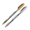 MyLifeUNIT Metallic Marker Pens, 6-Pack Metallic Gold Silver Permanent Markers,