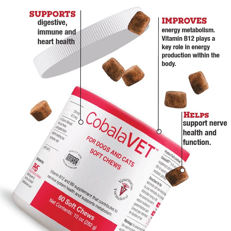 CobalaVet Vitamin B12 & B9 for Small Dogs & Cats