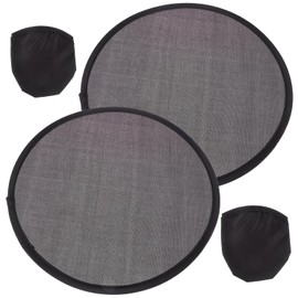 ORFOFE 2Piezas Abanico Plegable Redondo Ventilador de Mano Portátil para Verano Abanicos de Mano Compactos y Livianos para Eventos y Presentaciones