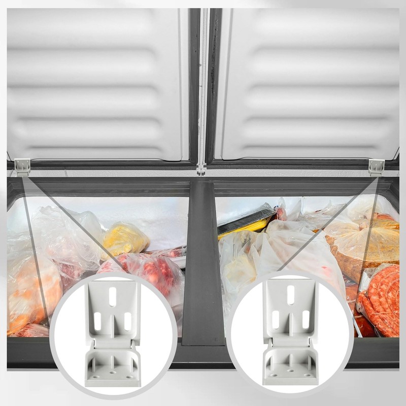 Beeveer 2 Pcs Freezer Plastic Hinge Compatible with Haier Freezer