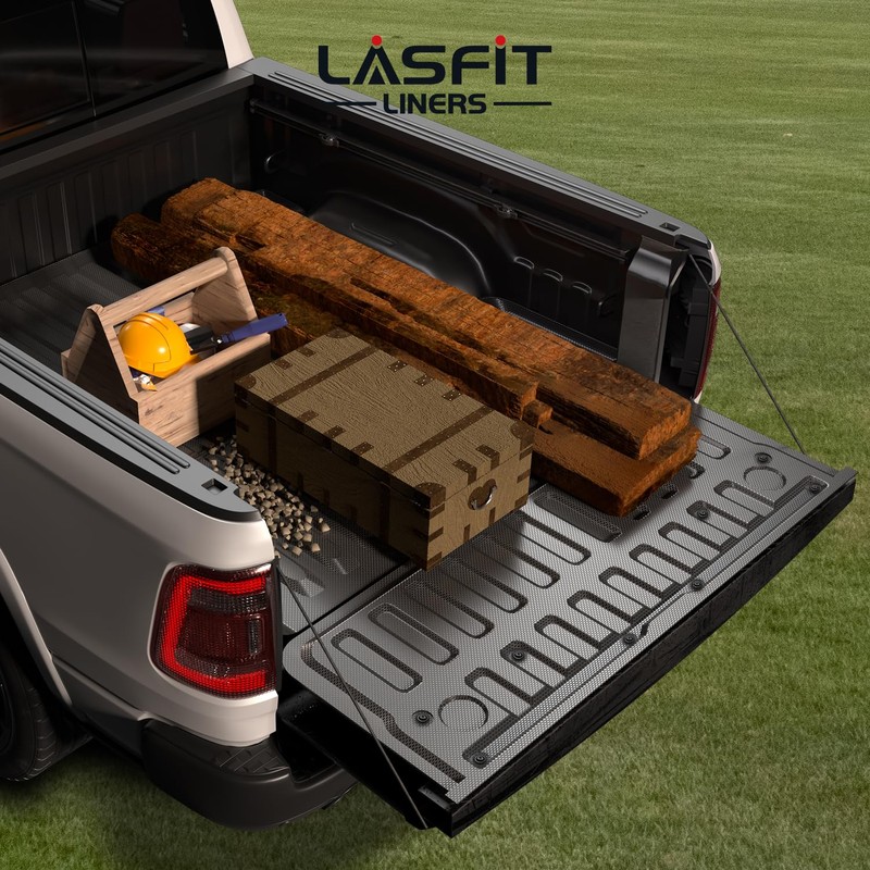 LASFIT Tailgate Mat 2019-2025 2026 for Ram 1500 Standard Tailgate&Power