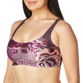Maaji - Sujetador deportivo reversible para mujer, diseño de torcido, Floret Peony, M