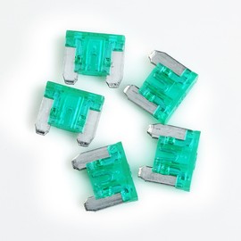 MAS 5 Pcs Car Truck Mini Low Profile ATM Style Fuse W/ 30 Ampere Auto Car Boat Truck SUV Automotive Replacement Fuses