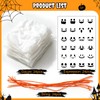 Halloween Weave Cloth for Homemade Candy, DIY Craft Labels for