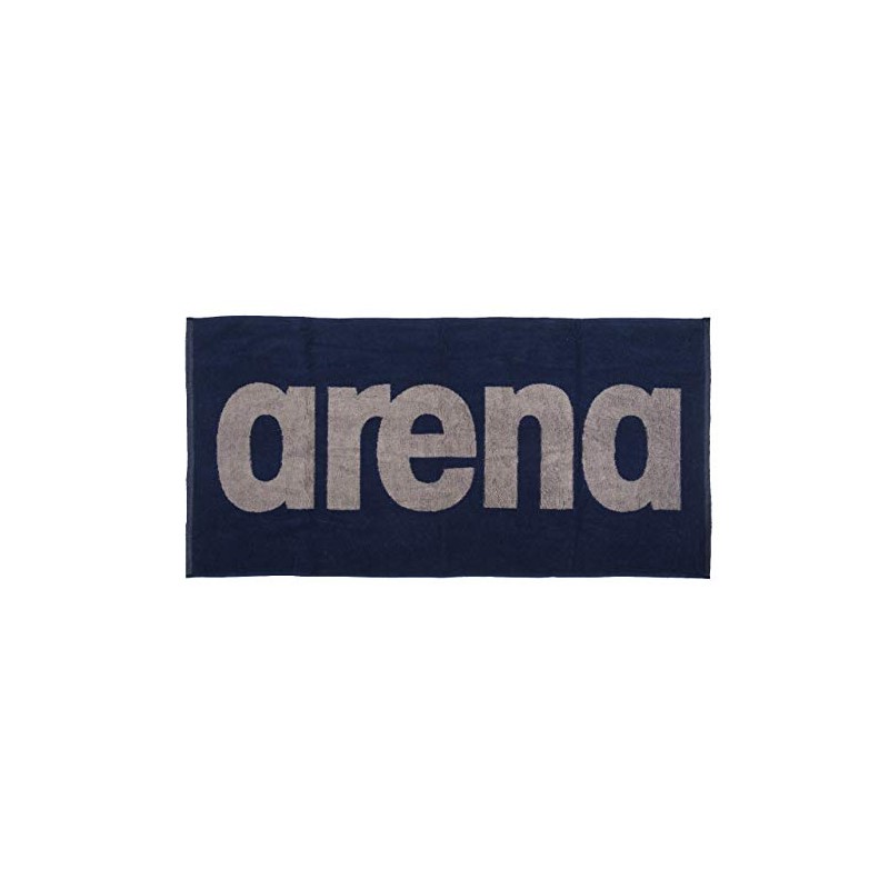 Arena Unisex Arena Cotton GYM SOFT TOWEL, Navy-grey, One Size