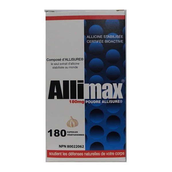 Allimax Allisure Powder 180mg 180 Veggie Caps
