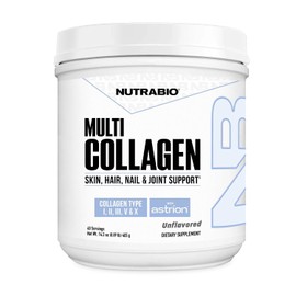 Nutrabio Colágeno Polvo Péptidos Hidrolizado Cabello Una Piel Radiantes Porciones 454gr Proteína Que Utiliza Tipo Iii