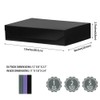 PACKGILO 1 Pack Black Gift Box with Lids Small 12