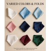 MANSPHIL Rust 100% Silk Pocket Squares for Men, 11x11 Inch