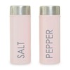 Premier Housewares Light Pink Salt and Pepper Set for Kitchen/Refillable