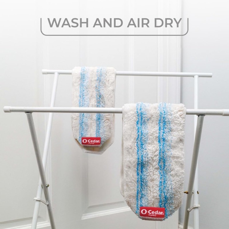 O-Cedar Genuine H2prO Mop Pads (Pack of 6) | Machine