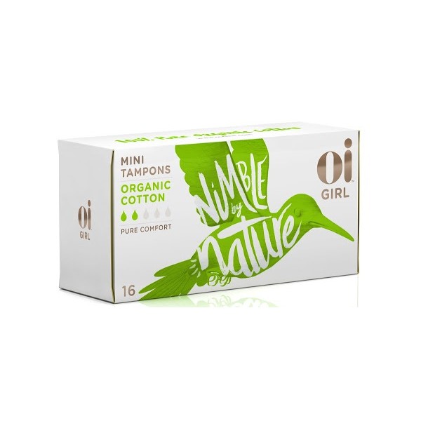 Oi Girl Organic Cotton Mini Tampons - 16 - Discontinued Brand