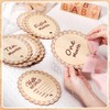 Threehoney 14 Pcs Wooden Monthly Baby Milestone with Ribbon Monthly
