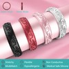 Zollen Silicone Wedding Rings for Women 4 Packs -Metallic Stackable