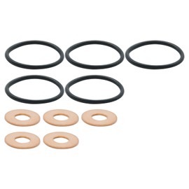 Ollanoos ERR7004 Fuel Injector Sealing Ring Gasket Kit, Replacement for Land Rover Defender TD5 1998-2006 Discovery 2 TD5 1998-2004, Replaces ERR6417 ERR7004G