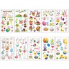 Pack of 10 Easter Egg Stickers, Easter Egg Rabbit Stickers,