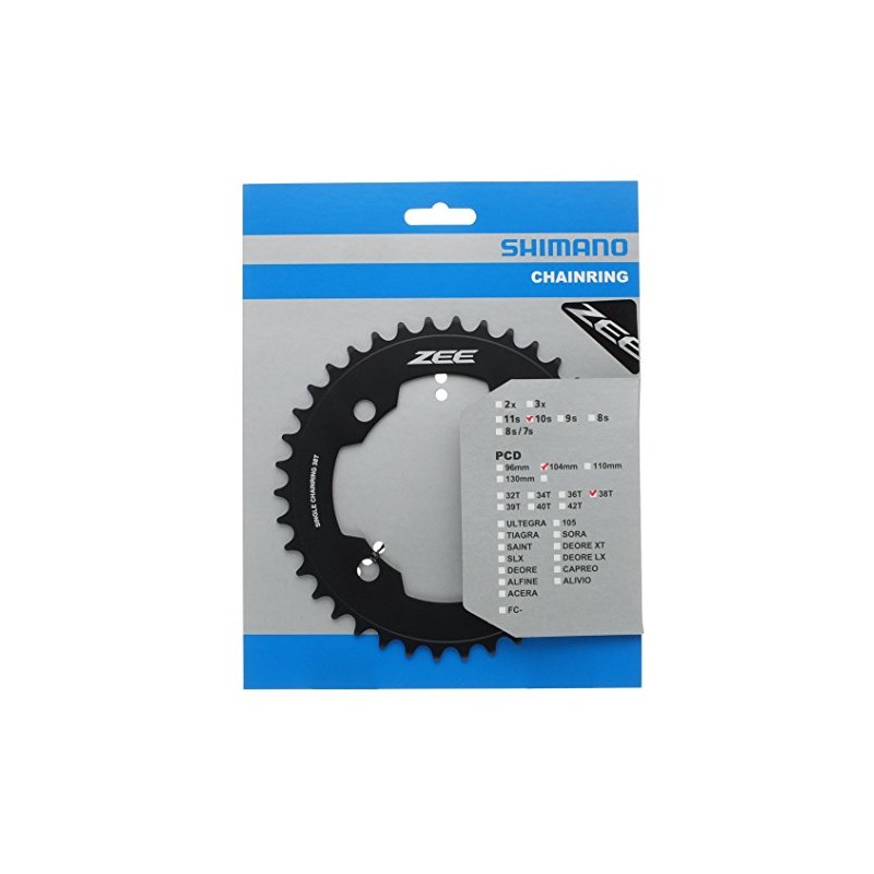 SHIMANO Zee FC-M640 Chain Ring 38 Teeth 2016 Black Chain