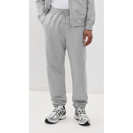 REIGNING CHAMP Men's Mid-Weight Terry Cuffed Relaxed Sweatpants, Hgrey, Grey, M