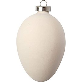 Creativ Company 50515 Specific Christmas Ornament Metal, Terracotta White 12pieza (S) Christmas – Christmas Decorations (Specific Christmas Ornament, Metal, Terracotta, White, 12 pc (S), 60 mm)