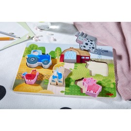 HABA Sales GmbH & Co. KG 1306289001 Wooden Puzzle Animals Colour