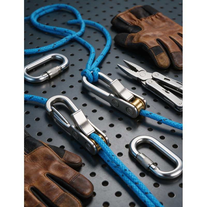 4 Pack Rope with Roller Tensioner, Tie Down for Camping