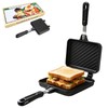 Sandwich Maker Panini Press Stovetop Double-Sided Home Camping