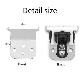 Kaynway Replacement Trimmer T-Blade, Carbon Stainless-Steel Ceramic T-Blade for Andis Slim-Line Pro-Li Trimmer - D7/D8 Blade (Silver)