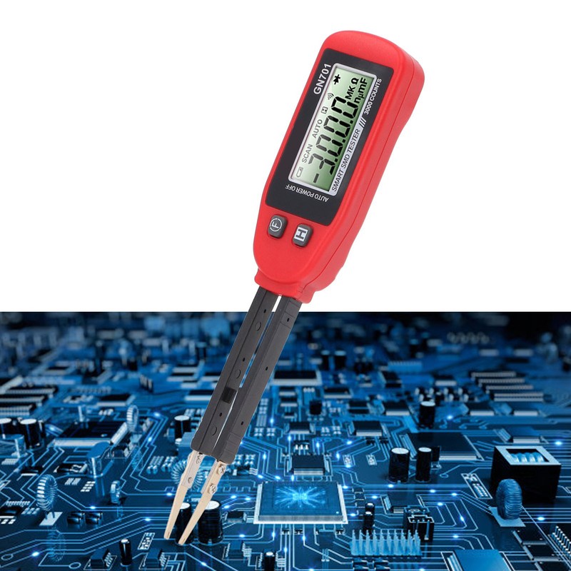 SMD Tester High Accuracy Gold Plated Tweezers Diode Resistance Capacitance