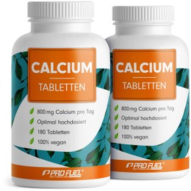 Calcium Tablets 360x – Optimal High Dose with 800 mg Calcium per Day – Preservation of Normal Bones & Teeth – Laboratory Tested with Certificate – No Unwanted Additives – 100% Vegan – Supply for 180