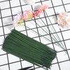200 PCS Green Floral Wire Stems for Crafts and Florists,