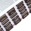 XKDOUS Leather Bible Tabs, Gold Foil Bible Tabs for Women