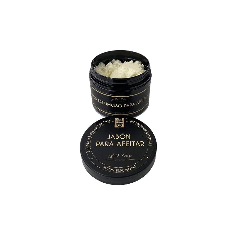 Jabón Espumoso para rasurar barba o bigote con ingredientes naturales