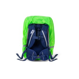 ergobag Waterproof Rain Cover for Backpack and School Bag with Reflectors and Elastic Band, Green, Rain cover