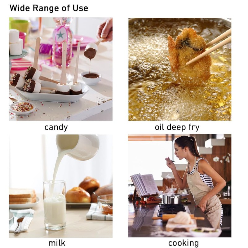 Candy Thermometer with Pot Clip, Deep Fry Oil Kitchen Cooking