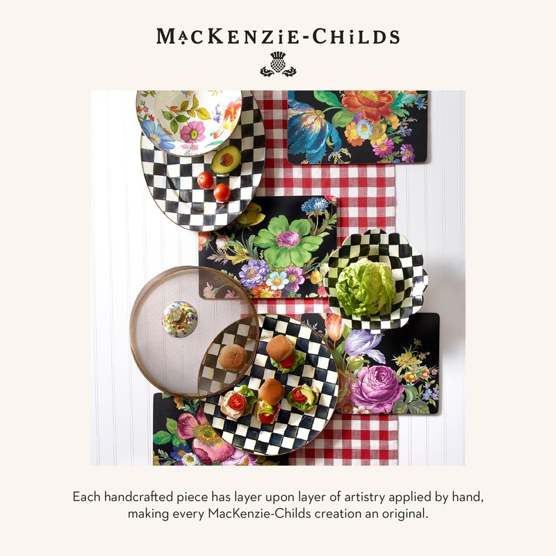 MACKENZIE-CHILDS Set of 4 Cork-Back Placemats, Hard-Finish Table Mats, (Color)