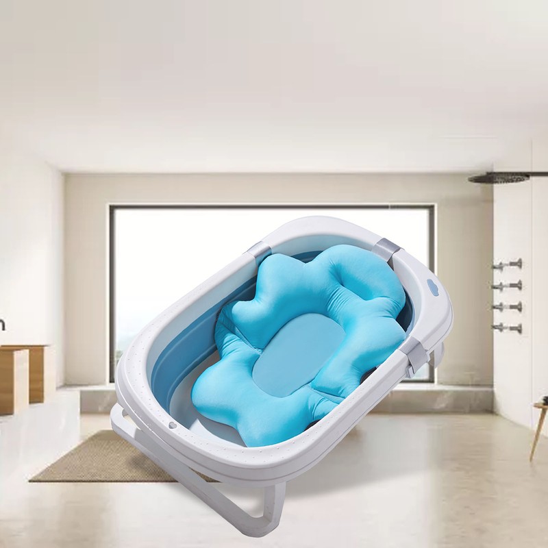 Baby Bath Cushion Pad Adjusted Mesh Support Baby Bath Floating