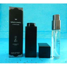 Mind Games J'ADOUBE Extrait De Parfum Travel Spray .25 oz & Black Travel Case