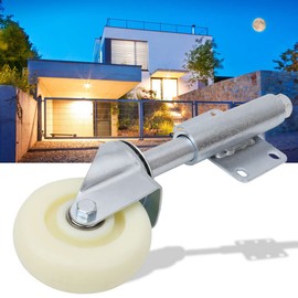 4 Inch Nylon Gate Wheel,Spring Loaded Gate Caster 250lbs Load Capacity,Swivel Wheel Heavy Duty Castor Universal Mount for Driveway Garden Gate Lawn Yard Fence