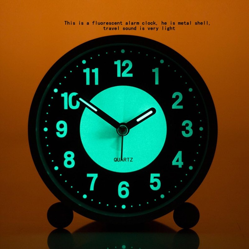 Table Clock Non Ticking Bedroom Clocks Silent Alarm Clocks Glow