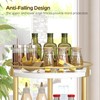 YATINEY Lazy Susan Organizer, Rotating Spice Rack, 2 Tier Spice